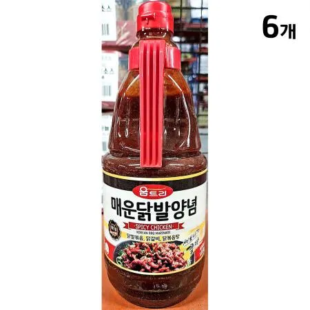 매운닭발양념소스(움트리 1.9k) 6개 식자재 업소용 대용량 움트리 첫맛 소스야 금양식품 아이엠소스 청우 뉴그린푸드 맛붐 코다노 이미지