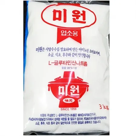 업소용 미원(대상 3K) 한식당 중식당 요리재료 식자재 업소용조미료 msg 조미료