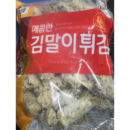 매콤한김말이튀김(사조 25g x40개 1K) 식자재 업소용 대용량 사조오양 오양 정연푸드 매콤한김말이튀김 매콤한 퀴클리몰 사조 알뜰 에이치에이유통