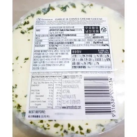 과일치즈(램노스 갈릭차이브 125g) 이미지