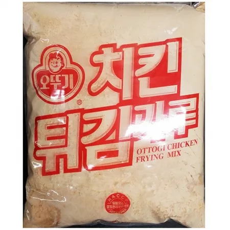 치킨튀김가루(오뚜기 5K)X4 오뚜기치킨튀김가루 업소용 식자재 대용량 치킨집 튀김요리 바삭한치킨 후라이드치킨 치킨전문점