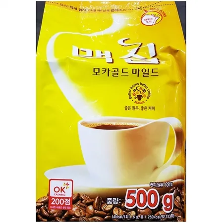 모카골드커피(맥심 500g) 12개 식자재 대용량 업소용 커피 커피가루 봉지커피