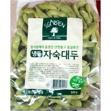 세미원 냉동 자숙대두콩 500gX4 식자재 업소용 안주재료 냉동야채 간편식 대두콩 에다마메 자숙콩 냉동콩 대용량