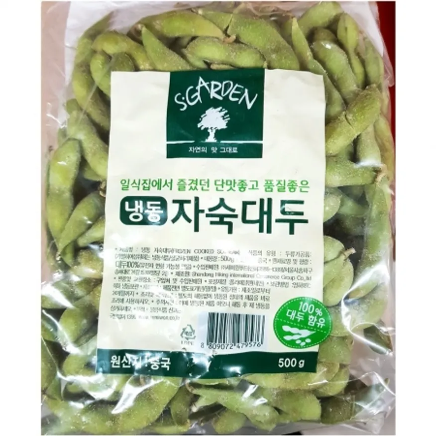 세미원 냉동 자숙대두콩 500gX4 식자재 업소용 안주재료 냉동야채 간편식 대두콩 에다마메 자숙콩 냉동콩 대용량 이미지