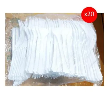 일회용포크(두원 벌크 100입) 20개 식자재 업소용 대용량 포크 일회용포크 식당 업소용 마누상점 이라이프 무로비 서규몬 곰표