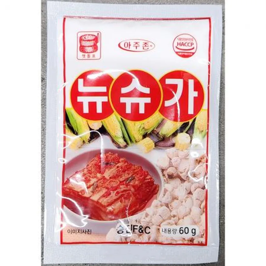 뉴슈가(맷돌표 60g) 4개 식자재 업소용 대용량 업소용 오너클랜 오뚜기 식자재뉴수가 다올 식당 유통기한긴 꽃소금 스위트콘 이미지