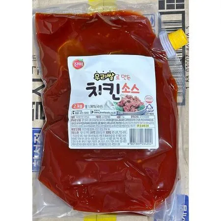 우리쌀양념치킨소스(진미식품 2K) 6개 식자재 업소용 대용량 우리쌀 우리쌀양념치킨소스 진미식품 초특가 다와푸드 레드베리 이미지