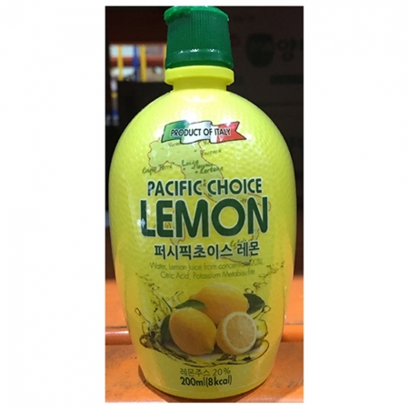 레몬주스농축액(퍼시픽 200ml) 12개 식자재 업소용 대용량 쉘몬 레몬 과일 레몬주스 카페 퍼시픽 윈지마켓 제이아트 다올 이미지