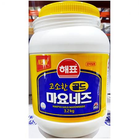 은박마요네즈(해표 3.2k)X4 마요네즈 소스류 드레싱 샐러드소스 업소용 식자재 대용량 식당용