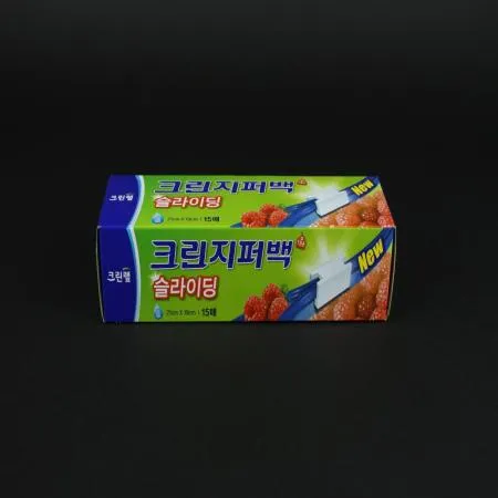 크린랲- 슬라이딩지퍼백 소 15매 1개 식자재 업소용 대용량 크린랲 크린랩 벌크 일회용지퍼백 지퍼 이미지