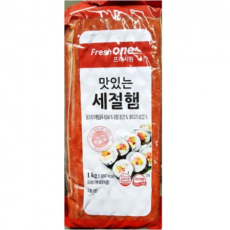 김밥용 세절햄(프레시원 88가닥 1K) 1개 식자재 업소용 대용량 대림선 무료배송 사조 대림 세절김밥 식자재 빅스모크햄 프레시원 세절햄 이미지