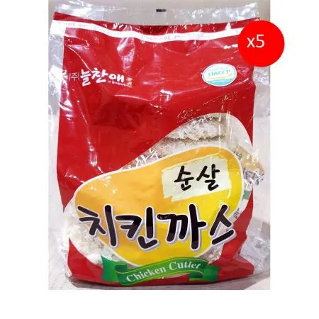 치킨까스(늘찬 150g x10개 1.5K) X5 냉동식품 단체급식 업소용 식자재마트 냉동치킨까스 즉석식품 튀김 간편식 아이반찬