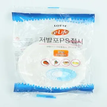 롯데-저발포PS접시 100Ø 1개 식자재 업소용 대용량 롯데 헤이지 캠핑 온랑 라타 지챠 차챠 가타 온가지사