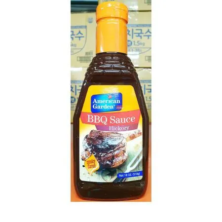 아메리칸가든 바베큐소스 히코리 510g 업소용 고기소스 스테이크소스 바베큐전문점 고기요리 bbq소스 훈연향소스