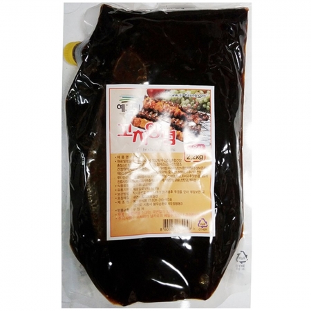 닭꼬치소스(예그린 2.2K)X6 꼬치소스 닭강정소스 데리야끼소스 업소용 대용량 식자재 닭꼬치전문점 꼬치양념 구이소스