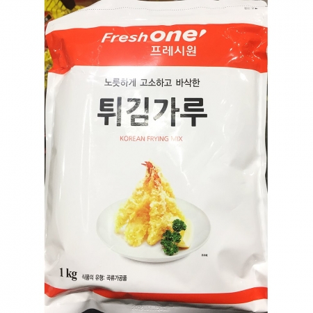 프레시원 튀김가루 1Kg 1개 식자재 업소용 대용량 제일제당 쇼켄 오뚜기 사조동아원 모두닭집 다이찌 대한제분 전설의 태원식품 이미지
