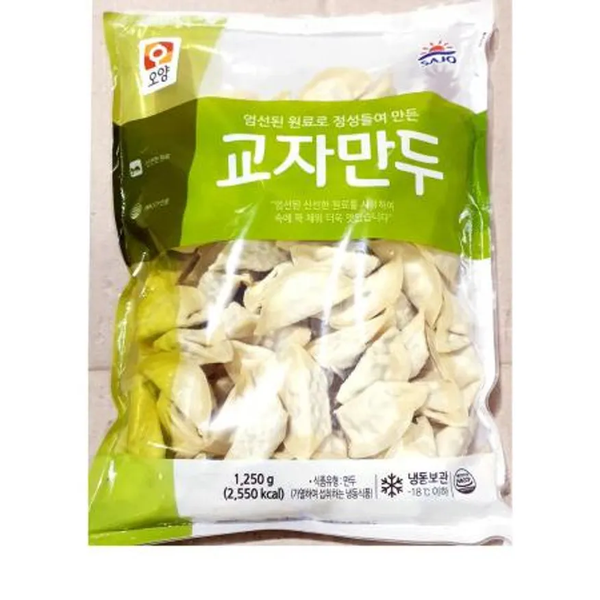 사조오양 교자만두(12g x100개 1.25K) 식자재 업소용 대용량 오뚜기 딤섬 즉석요리 야채춘권 간편 건강한 건강 삼양 스프 이미지