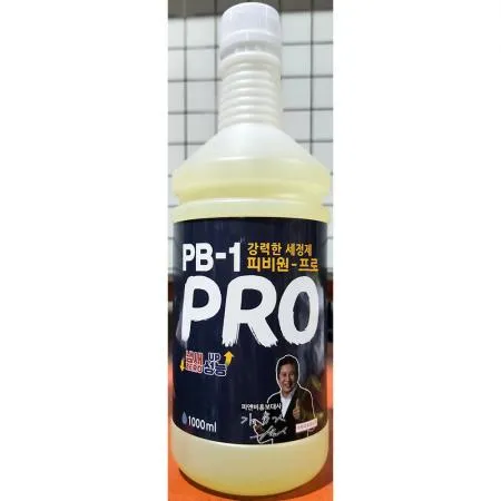 1 세정제(PRO 1L 리필용) X5 pb 업소용 다목적 기름때 제거제 주방 세제 강력 청소용품 식당 클리너