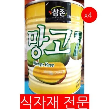 망고원액(참존 835ml) 4개 식자재 업소용 대용량 망고 망고원액 참존 액상 포도 펌프 베이스 애플 레몬