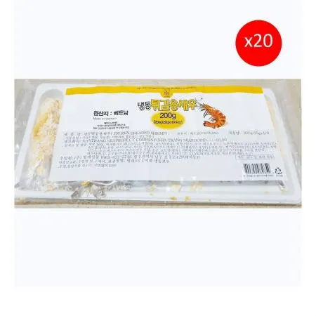디딤돌 빵가루새우튀김(20g x10미 200g) 20개 식자재 업소용 대용량 서하 천일 사세 즉석식품 엠디에스 통새우튀김 빵가루새우 디딤돌 새우