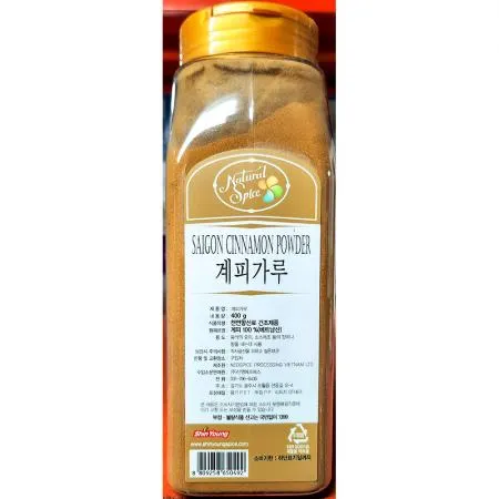 계피가루(신영 시나몬파우더 400g) 신영계피가루 식자재 업소용 제과제빵 향신료 시나몬 베이킹재료 대용량