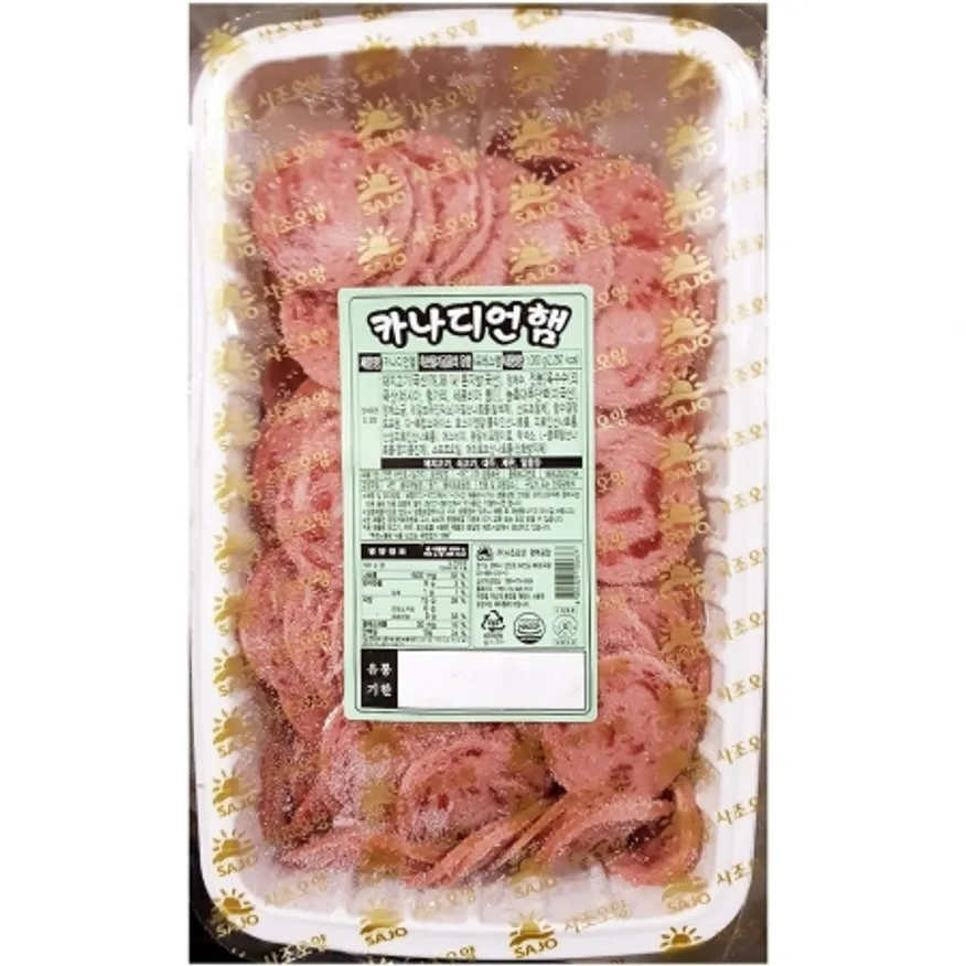 사조 카나디언햄 1K 1개 식자재 업소용 대용량 사조 선진 안주 카나디언햄 쿡살라미 에스푸나 초리조 에쓰푸드 카나디안 이미지