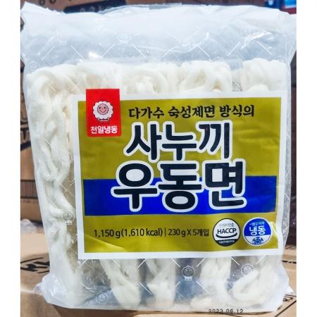 천일식품 사누끼우동면 230g x5입 1.15k 6개 식자재 업소용 대용량 사누끼 천일 면사랑 해성 기네우치 사랑 식료품 사누끼우동면 농심 이미지