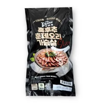 흑후추 훈제오리 가슴살 슬라이스 160g  50개 식자재 업소용 대용량 다향 목우촌 오리 사세 국내산 오리고기 농협목우촌 훈제 하림