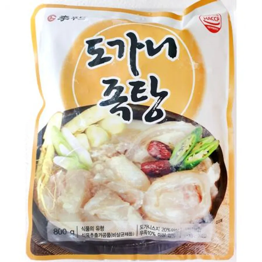 도가니족탕(이푸 800g) 20개 식자재 업소용 대용량 도가니탕 오뚜기 도가니족탕 국밥 아워홈 비비고 식자재 간편식 풀무원 이미지