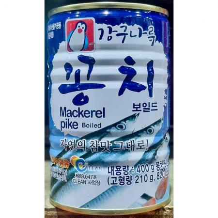 HC꽁치캔(펭귄 400g) 강구나루 꽁치캔 통조림 비상식량 캠핑음식 술안주 밥반찬 간편식 꽁치통조림 수산물캔