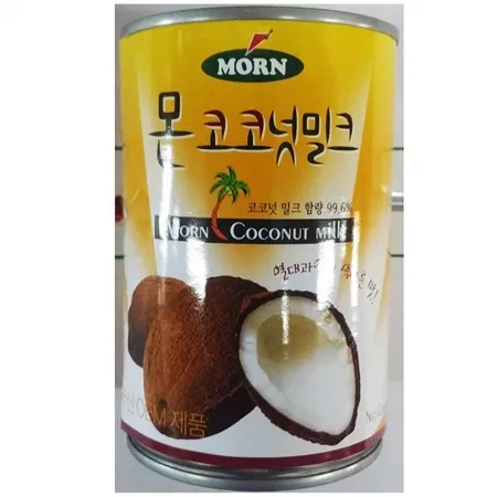 코코넛밀크(몬 400ml) 코코넛 태국식재료 동남아요리 커리재료 카페재료 베이킹재료 업소용 식당 음료베이스