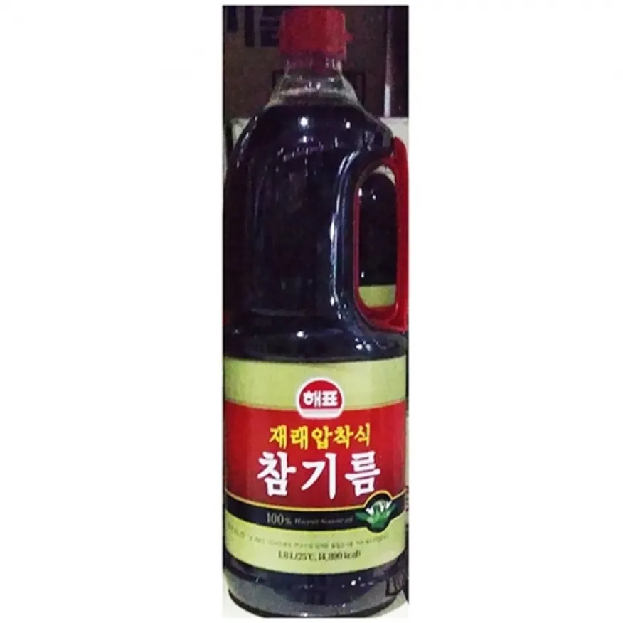 참기름(해표 1.8L) 8개 식자재 업소용 대용량 오뚜기 저온압착 제일제당 고소한 년 농부창고 고향식품 강동상회 국산 이미지