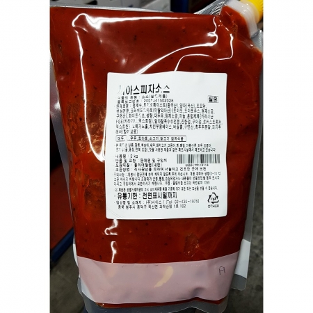 시아스 피자소스 2Kg 6개 식자재 업소용 대용량 시아스 태원 바로 피자소스 하인즈 대상 헌트 테이준 프리미엄 이미지
