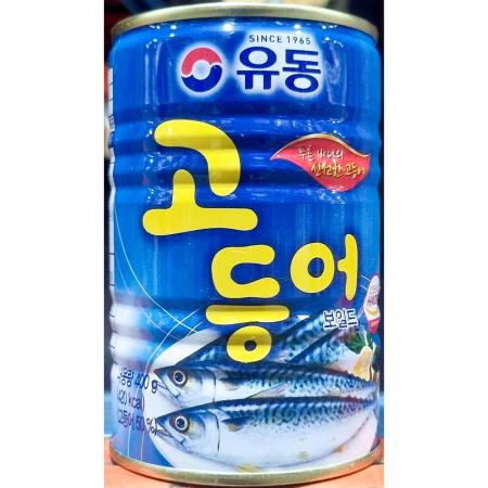 고등어캔(유동 보일드 400g) X24 고등어통조림 업소용 대용량 식자재 간편식 비상식량 생선통조림
