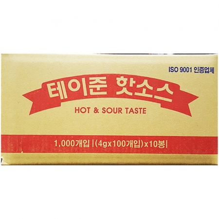 일회용 테이준핫소스(태원) 1000개 식자재 업소용 대용량 테이준 타바스코 일회용 식자재 수리 이금기 캐드 액상 캠핑 이미지