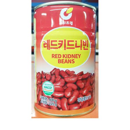 레드키드니빈스(원터치 스위트웰 400g) 강낭콩 통조림콩 통조림 강낭콩캔 샐러드재료 멕시칸요리 칠리재료 원터치캔 식자재