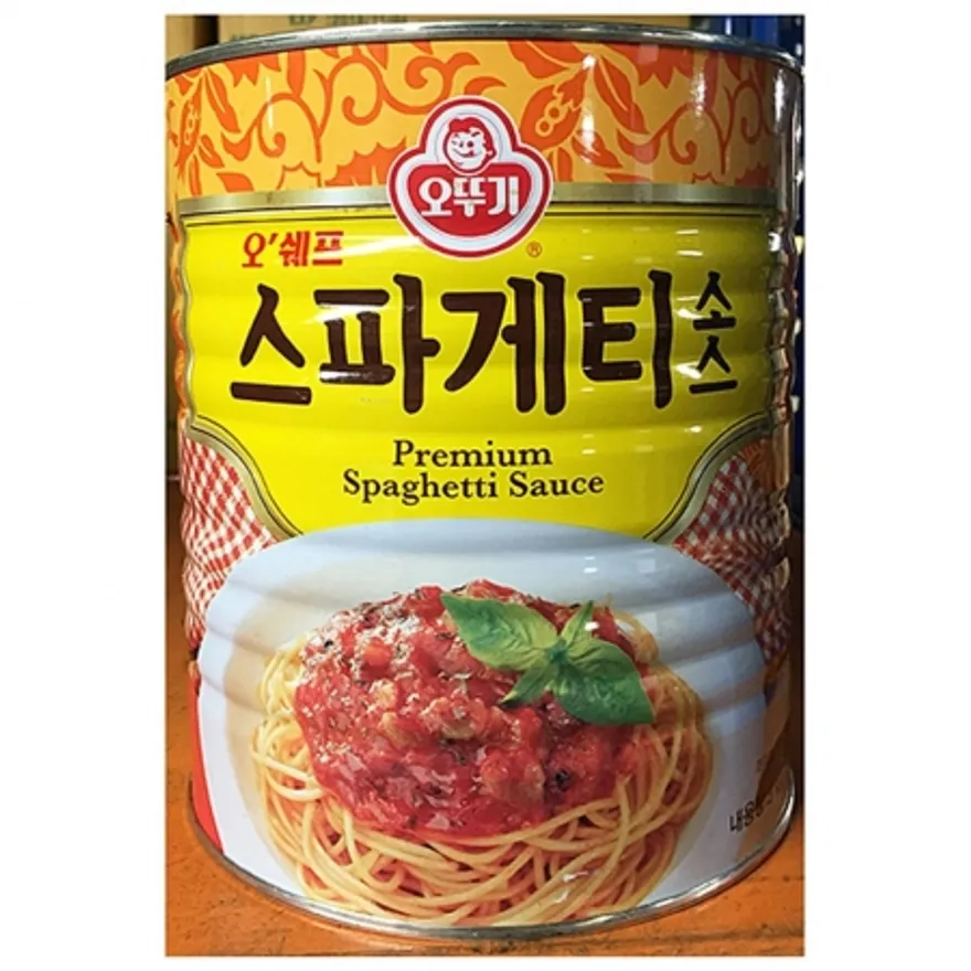 스파게티소스(오뚜기 3k)X6 업소용 파스타소스 토마토소스 대용량 식자재 이탈리안레스토랑 소스 파스타재료 이미지