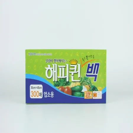 해피퀸-위생백 대 30*45cm 300매 1개 식자재 업소용 대용량 크린랩 크린백 명진 크린롤백 크린랲 크린 가마스 좋은 우진 이미지