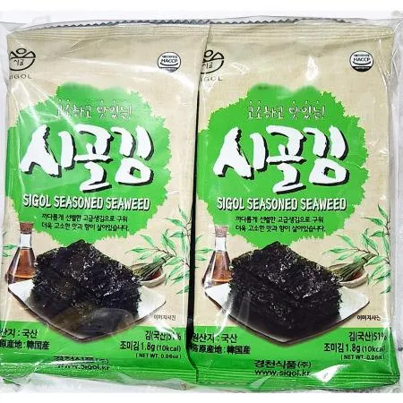 미니도시락김(시골 1.8g x10봉 18g 24개) 식탁김 도시락김 조미김 김 간식 식자재 도시락반찬 캠핑음식 아기반찬 밥반찬