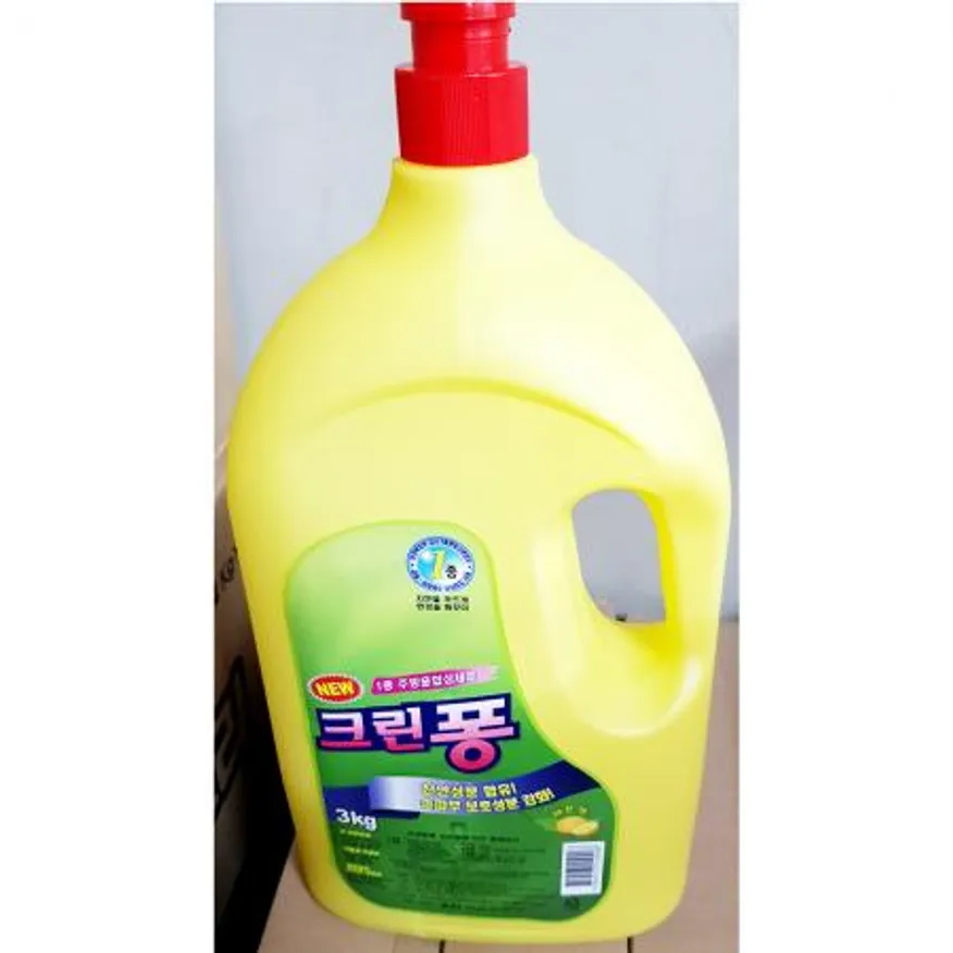 크린퐁(조이 3kg)X4개 업소용세제 대용량세탁세제 세탁업체용품 숙박업소세제 액체세탁세제 산업용세제 빨래세제 세탁세제 크린퐁세제 대용량세제 이미지