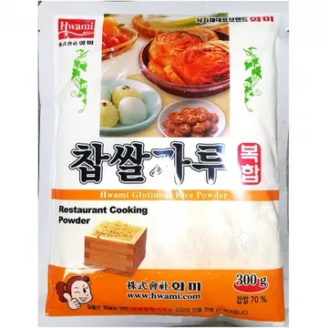 찹쌀가루(복합 화미 300g) 5개 식자재 업소용 대용량 가루 찹쌀가루 대통령표창 햇쌀마루 습식 불린습식 잇템 그린통상