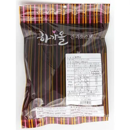 (하가올소)김맛나(250g)12개 식자재 업소용 대용량 추억의 단짠믹스 대용량 어쏠티드피넛츠 빠르미쇼핑 크리스피 선명농수산 황남 오징어 이미지
