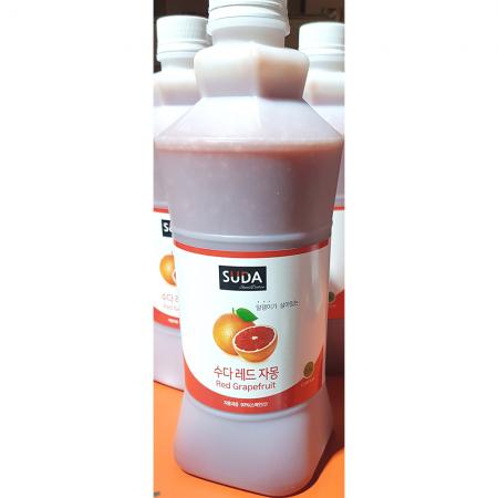 레드자몽에이드베이스(수다 1.5L) X6 자몽베이스 카페재료 음료베이스 홈카페 업소용음료 과일농축액 레드자몽 자몽에이드