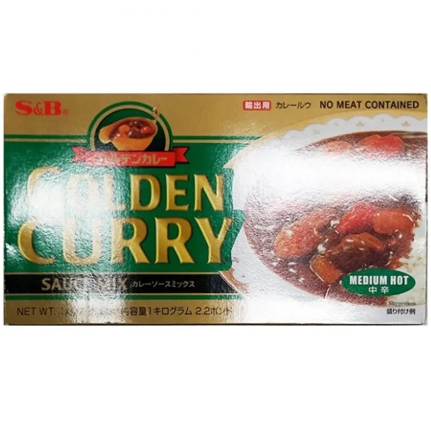 카레(고형 골든 중간매운맛 SB 1k) 에스비 고형카레 골든카레 업소용 식자재 대용량 블럭카레 카레라이스 이미지