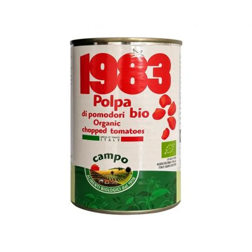 캄포 유기농 촙트토마토 통조림 400g 이미지