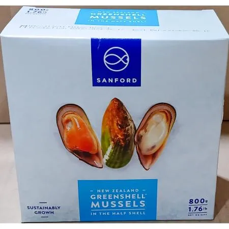 냉동홍합(하프쉘 자숙) 800g 하프쉘홍합 자숙홍합 홍합 해산물 냉동수산물 업소용 식자재 식당 홍합찜