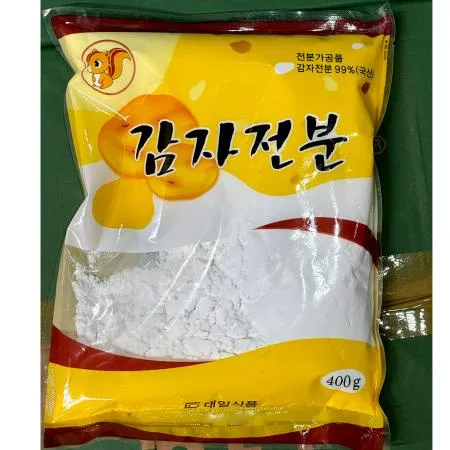 감자전분(99프로 대일 400g) 30개 식자재 업소용 대용량 맥선 뚜레반 오토 생 감자전분 성진 오뚜기 영흥 이미지