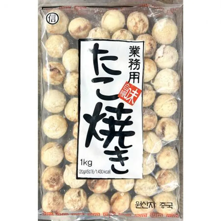 타코야끼(모노링크 20g x50입 1K) 문어빵 냉동타코야끼 이자카야안주 술안주 길거리음식 일본간식 포차안주 간식 단체급식 이미지