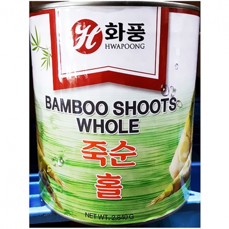 죽순캔(홀 화풍 2.8K)X6 죽순 홀죽순 통조림 중식재료 요리재료 업소용 대용량 식자재