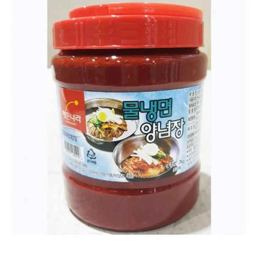 양념장(물냉면 실속 합천 2K) 1개 식자재 업소용 대용량 합천 비빔 만능 황가밀 하남이조푸드 비법 하남이조 청정원 비빔국수양념장 이미지